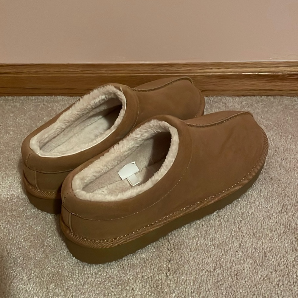 Kaya Genuine Suede Clog Slippers